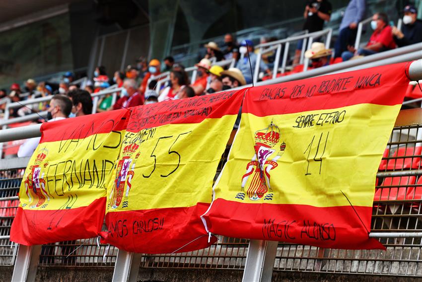 Three Spanish flags